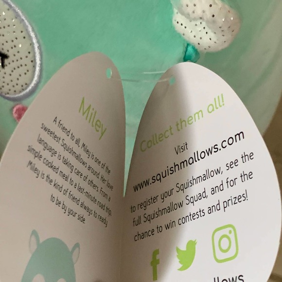 Squishmallow Miley Llama Sheep Lamb 8" Teal Blue Easter Spring Plush Alpaca NEW - Picture 9 of 9